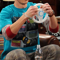 Sheldon wearing Thinker Clothing Atmospheric CO2 shirt