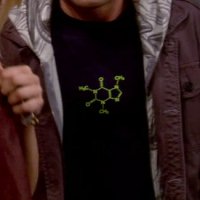 Leonard's Caffiene Molecule shirt
