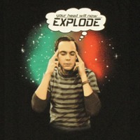 Sheldon head exploding shirt