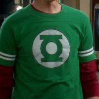 Green Lantern Shirt with Sleeve Stripes