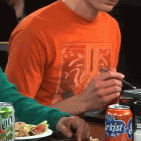 Orange Aquaman Shirt worn by Sheldon Cooper