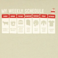 Sheldon Cooper Weekly Schedule Shirt